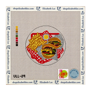 Cheeseburger Needlepoint Canvas