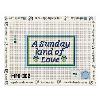 A Sunday Kind of Love Needlepoint Canvas