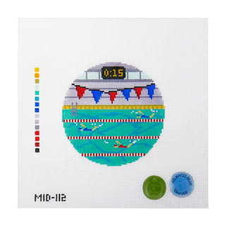 Swim Team Needlepoint Canvas