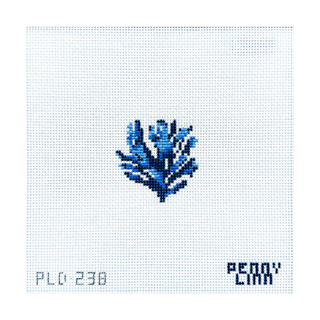 Blue Coral Needlepoint Canvas