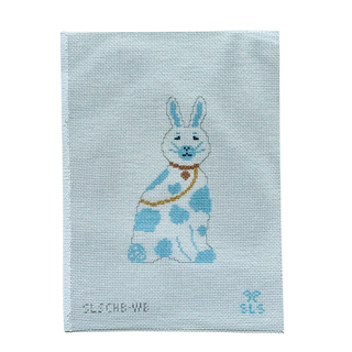 Classic Chinoiserie Bunny Needlepoint Canvas