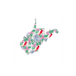 West Virginia State Art Print