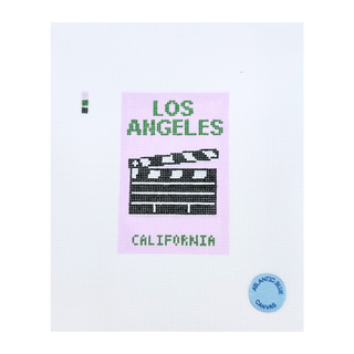 Los Angeles Travel Book Needlepoint Canvas